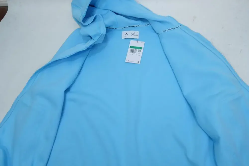 Jordan Dri-FIT Sport Hoodie Mens XL Blue Full Zip Fleece Basketball FV8602-497